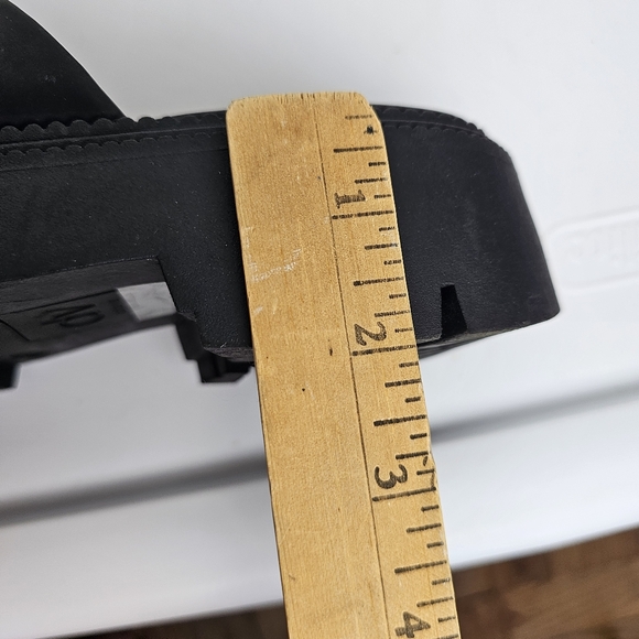 Nwob Black DV Platform Liliah  Chunky Sandals 7.5 - Picture 8 of 8